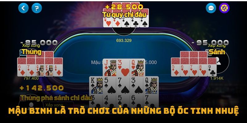 Mậu Binh là trò chơi của những bộ óc tinh nhuệ Mậu Binh là trò chơi của những bộ óc tinh nhuệ